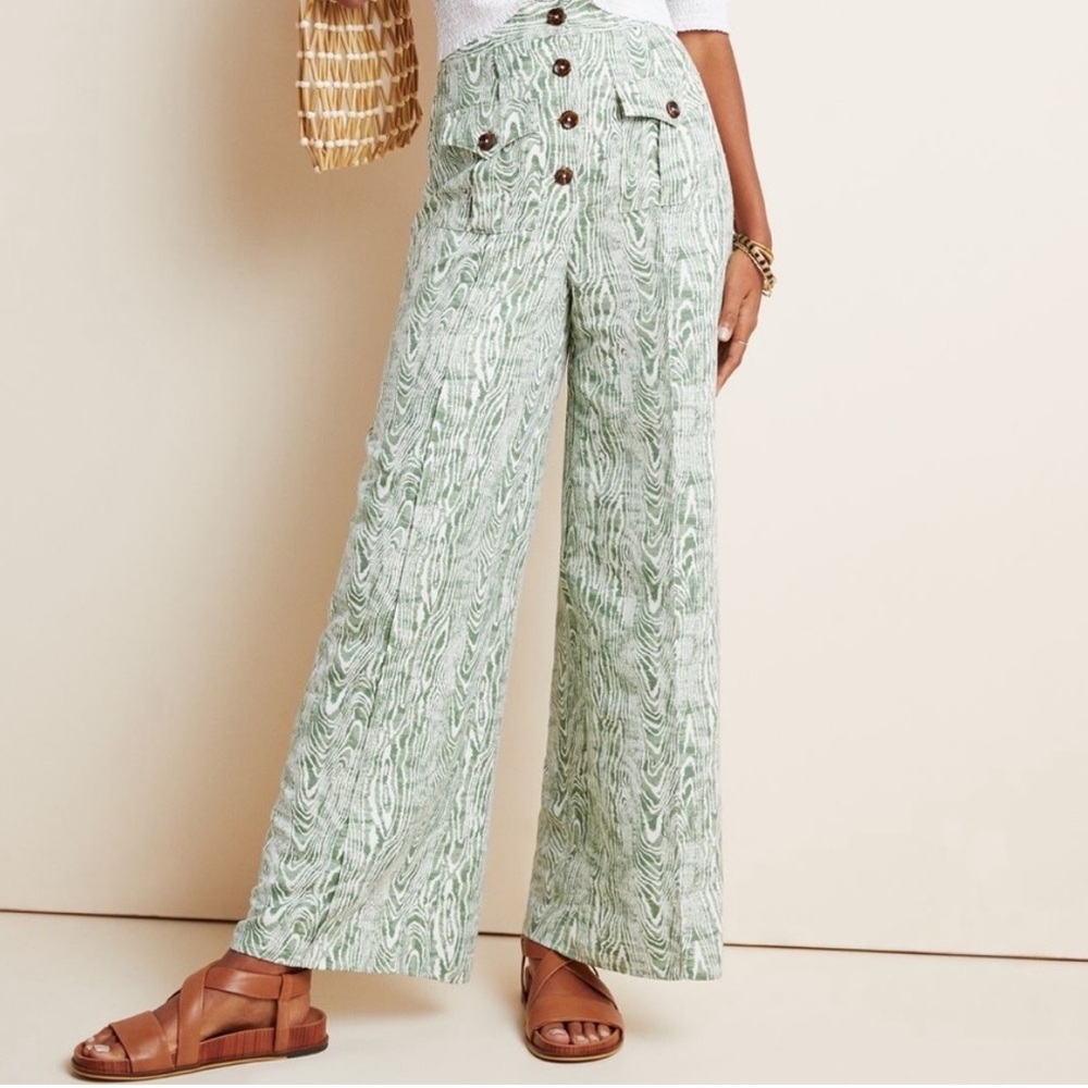 C/MEO COLLECTIVE Green Woodgrain Trousers